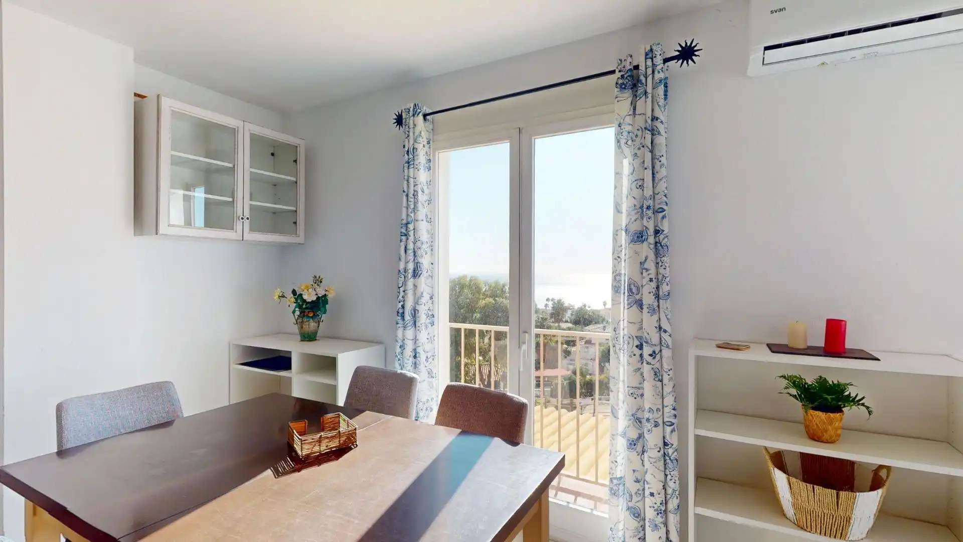 Dining room of Flat for rent in Benalmádena  with Air Conditioner, Terrace and Furnished