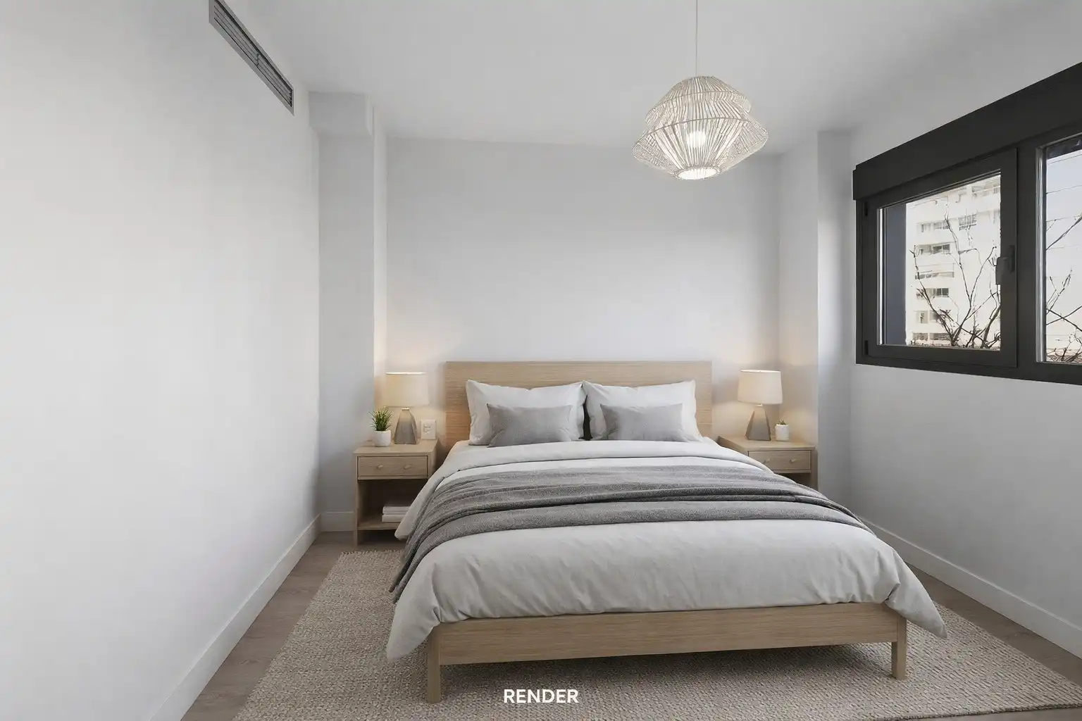 Schlafzimmer von Wohnung zum Verkauf in Madrid mit Klimaanlage, Heizung und Parkett