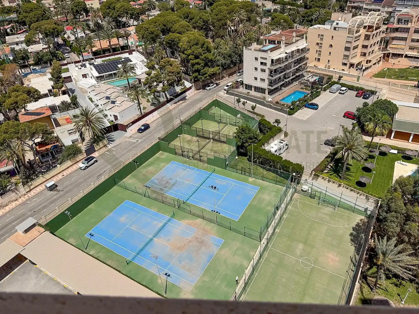 Parking of Flat for sale in El Campello  with Air Conditioner, Heating and Private garden