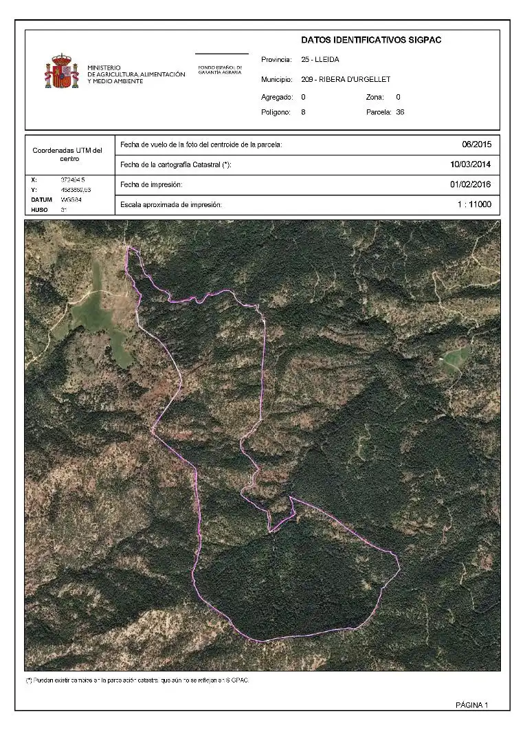 Finca rústica en venta en Ribera d'Urgellet