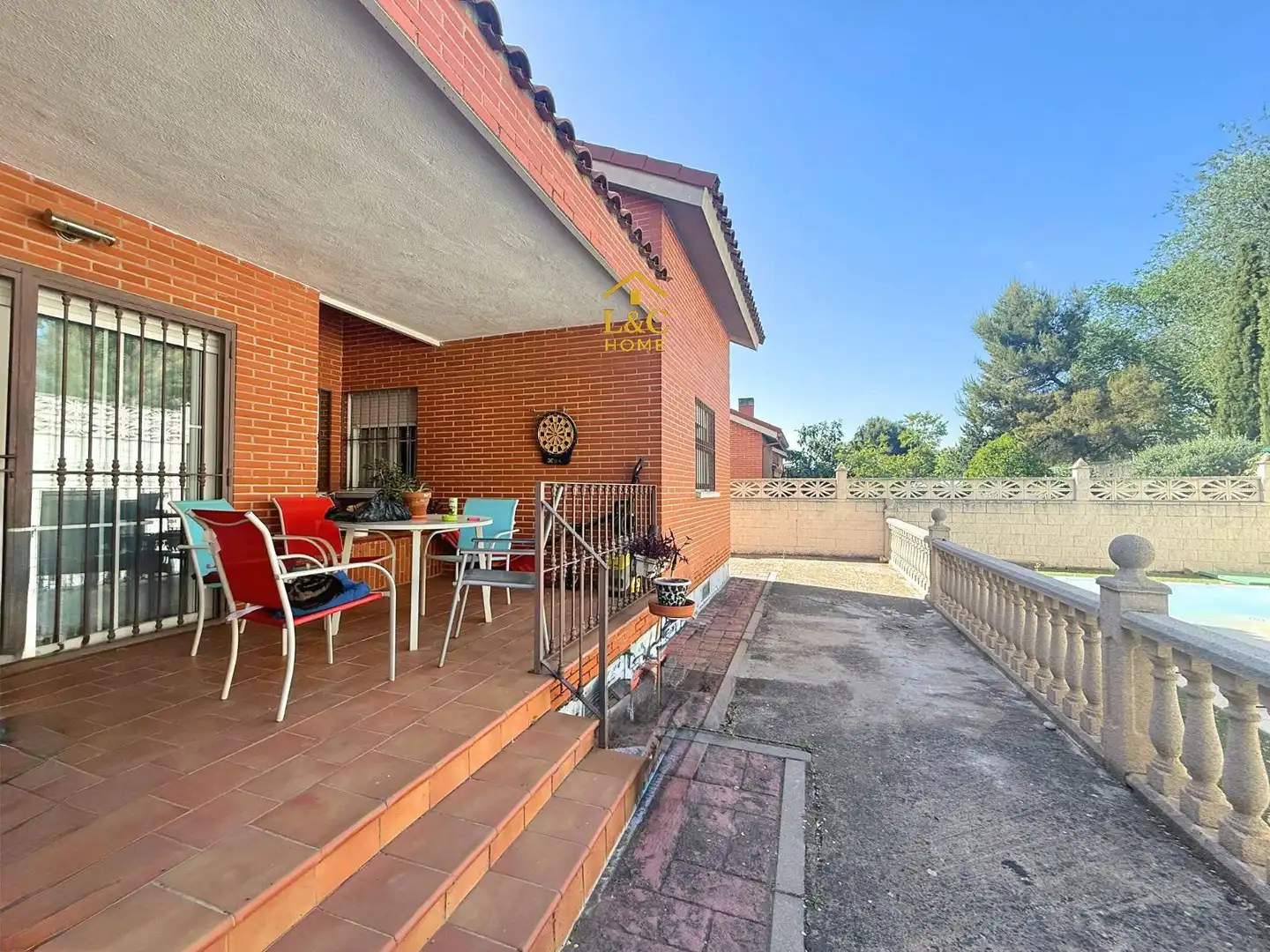 Terraza de Casa o chalet en venta en Rivas-Vaciamadrid con Calefacción, Jardín privado y Piscina