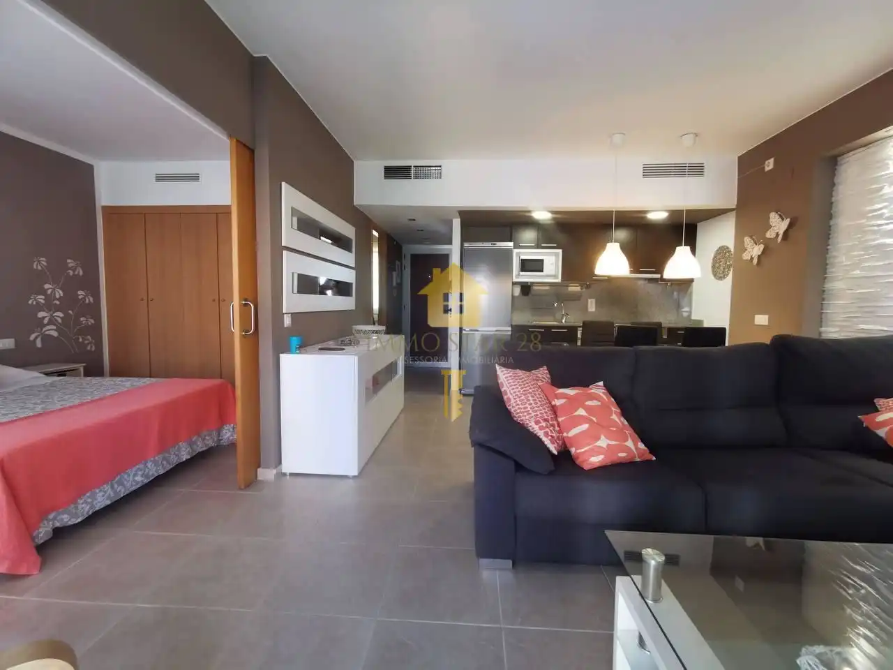 Sala de estar de Piso de alquiler en Roses con Aire acondicionado, Terraza y Trastero
