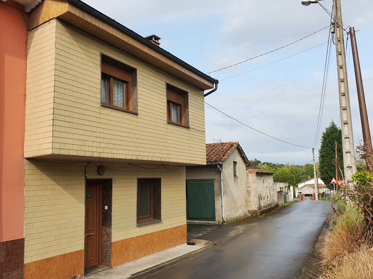 Exterior view of Single-family semi-detached for sale in Siero  with Parquet flooring and Storage room