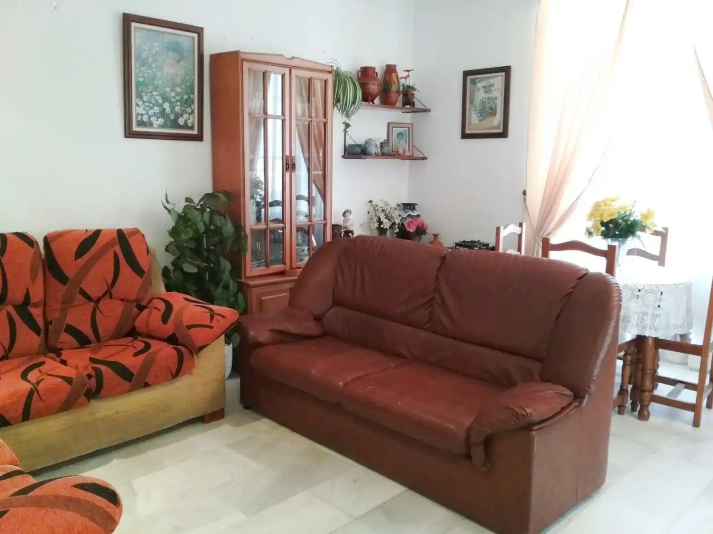Sala de estar de Casa o chalet de alquiler en Sanlúcar de Barrameda con Aire acondicionado, Calefacción y Jardín privado