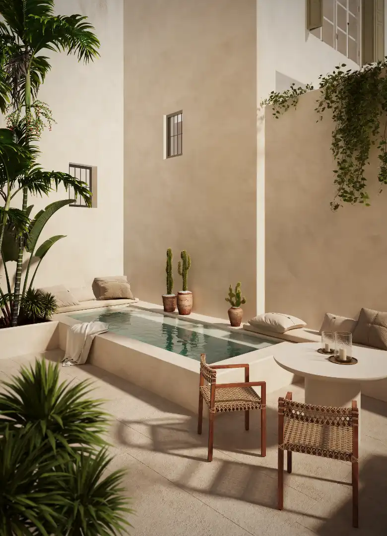 Terrasse von Erdgeschoss zum Verkauf in  Palma de Mallorca mit Klimaanlage, Heizung und Terrasse