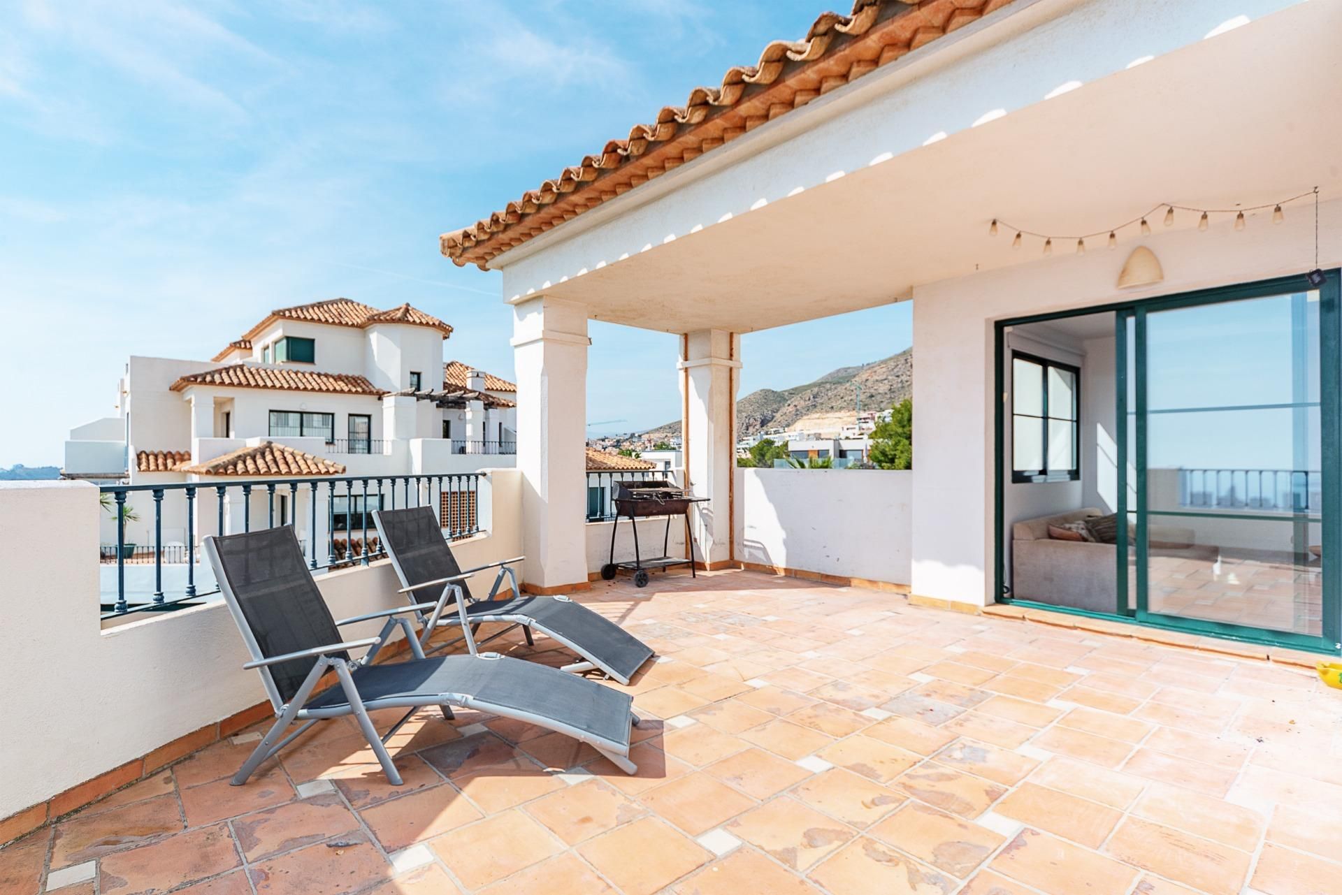 Terrace of Apartment for sale in Finestrat  with Air Conditioner, Heating and Private garden