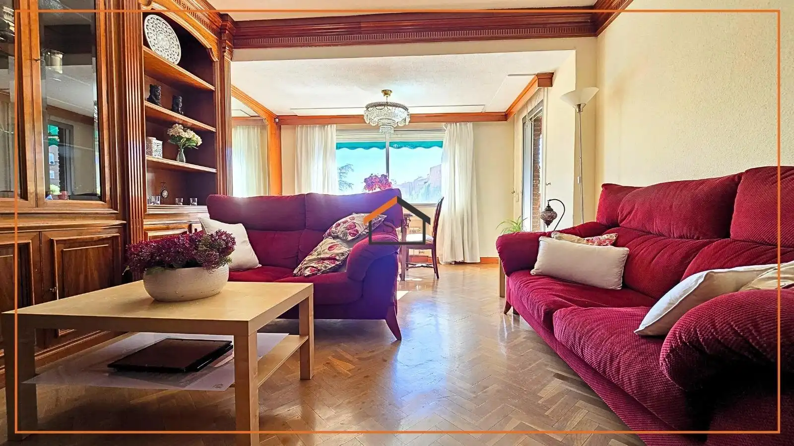 Sala de estar de Piso en venta en Madrid con Aire acondicionado, Jardín privado y Parquet