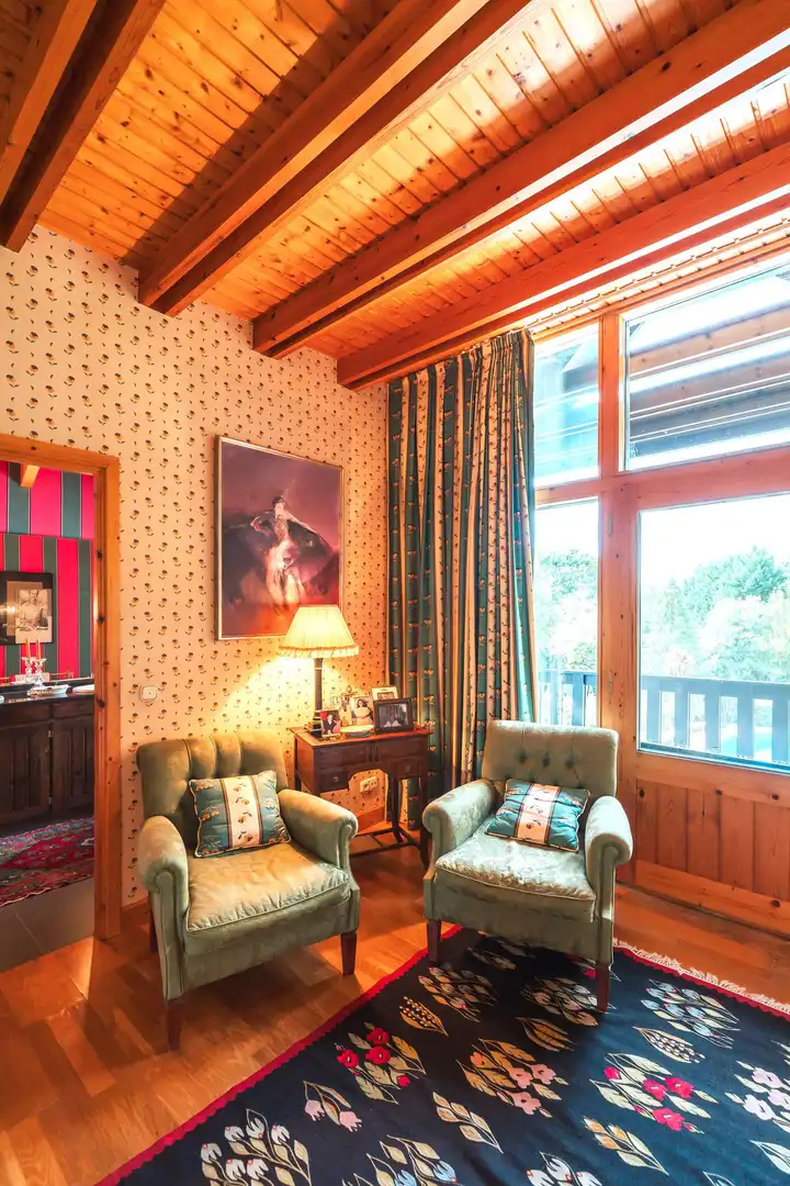 Sala de estar de Casa o chalet en venta en Fruiz con Aire acondicionado, Calefacción y Jardín privado
