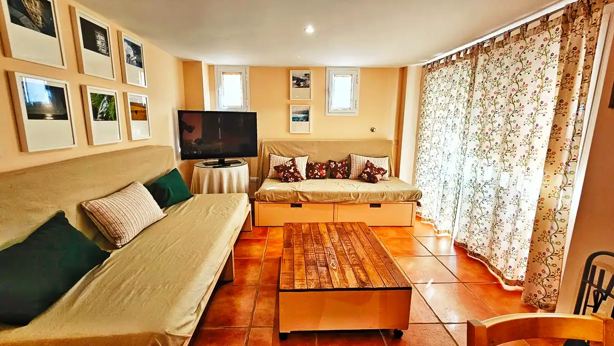 Sala de estar de Casa o chalet en venta en Cañaveral de León con Aire acondicionado, Jardín privado y Terraza