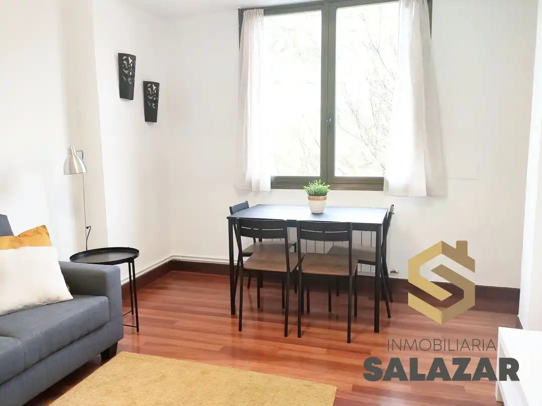 Sala d'estar de Pis en venda en Bilbao  amb Calefacció i Jardí privat