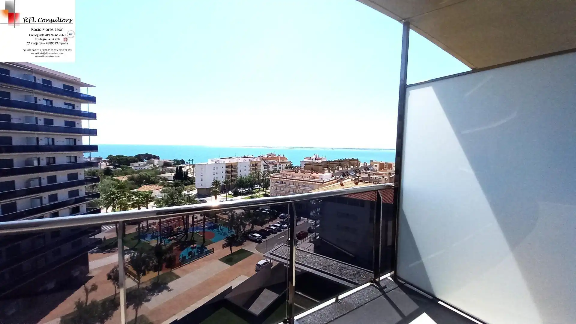Terraza de Apartamento en venta en L'Ampolla con Terraza, Amueblado y Piscina comunitaria