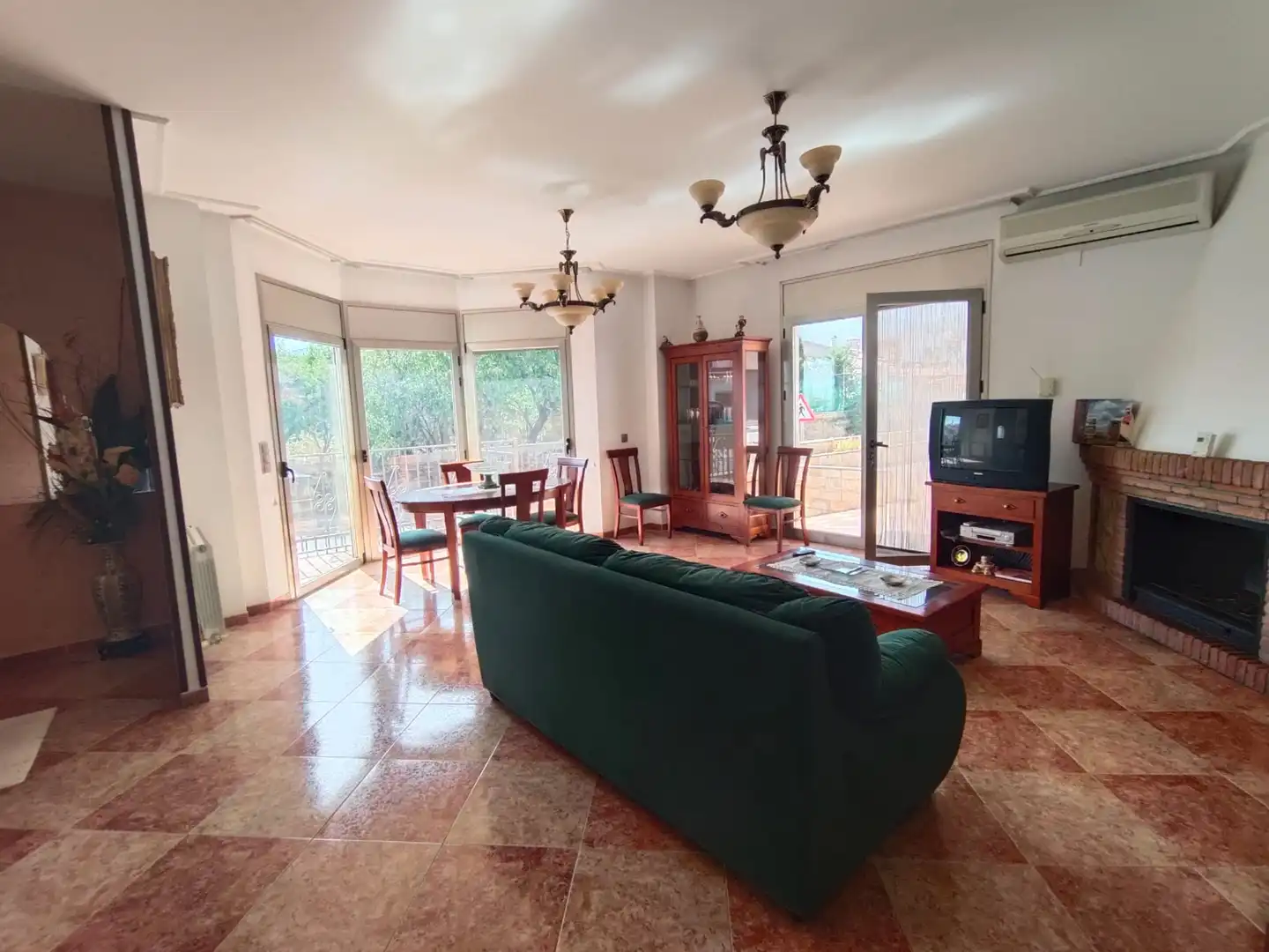 Living room of Houses for sale in Lanteira  with Heating, Terrace and Furnished