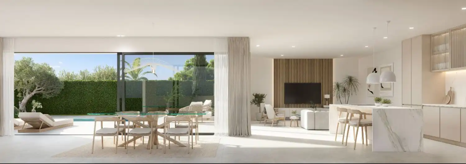 Sala d'estar de Casa o xalet en venda en Alhaurín de la Torre amb Aire condicionat, Calefacció i Jardí privat