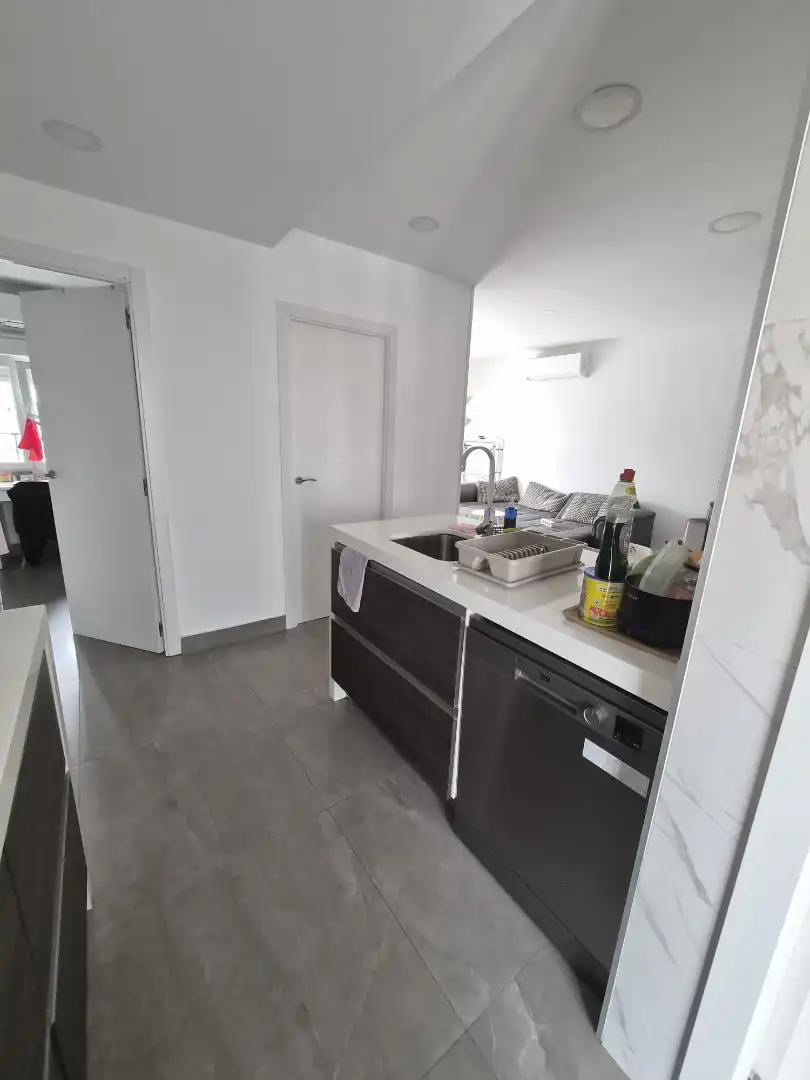 Kitchen of Flat for rent in Madrid  with Air Conditioner, Terrace and Furnished
