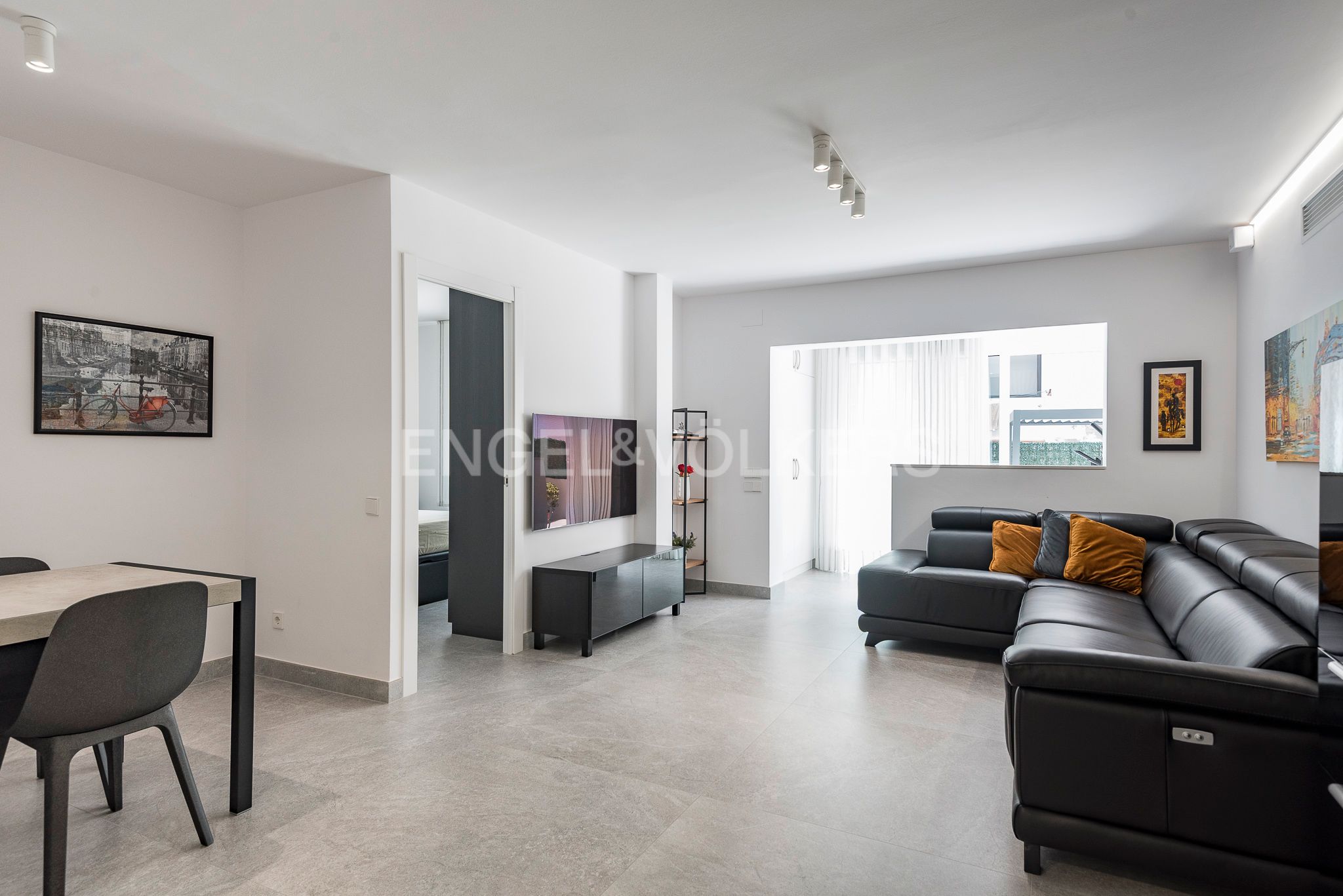 Living room of Apartment for sale in  Barcelona Capital  with Air Conditioner, Heating and Terrace