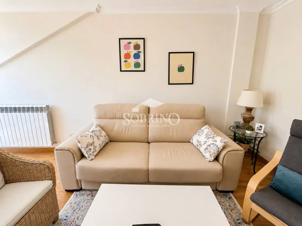 Living room of Flat for sale in Llanes  with Heating, Furnished and Alarm