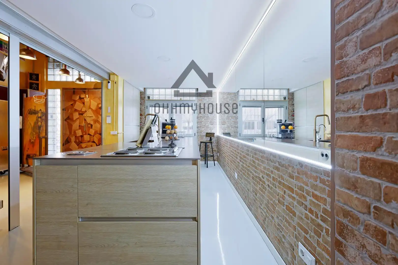 Kitchen of Duplexes for sale in Barcelona  with Air Conditioner, Parquet flooring and Terrace