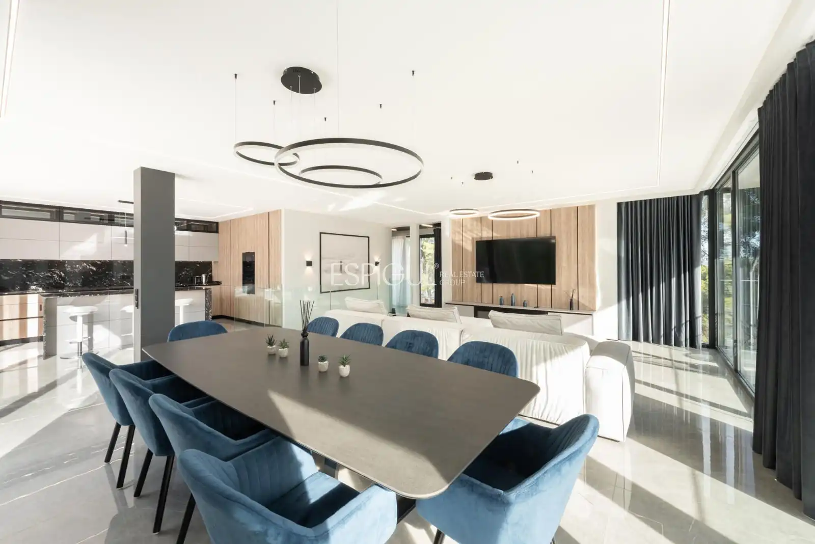 Dining room of Houses for sale in Castelldefels  with Air Conditioner, Heating and Parquet flooring