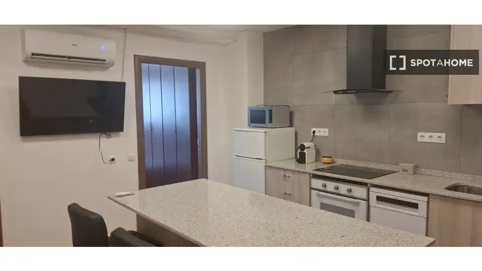 Küche von Wohnung zur Miete in Rubí mit Klimaanlage, Heizung und Möbliert
