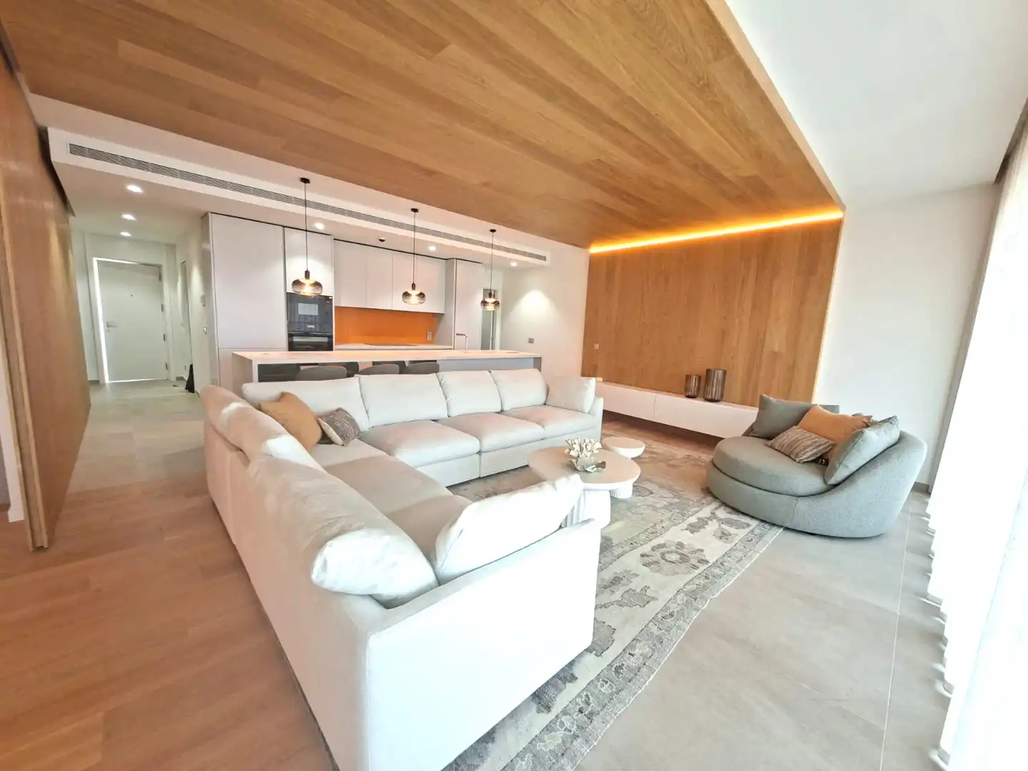 Sala de estar de Apartamento en venta en Fuengirola con Aire acondicionado, Calefacción y Jardín privado