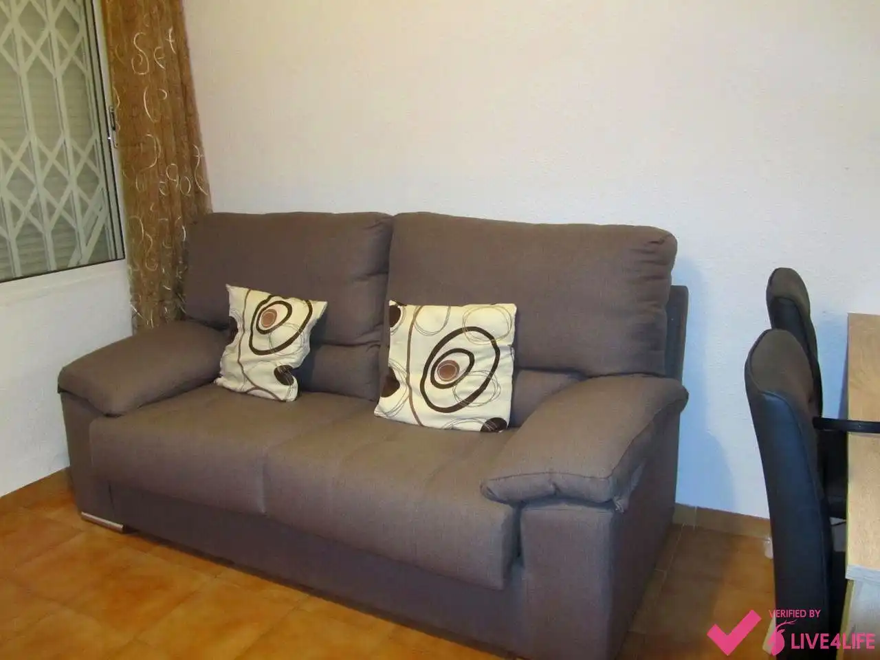 Living room of Flat for rent in Valencia  with Terrace and Furnished