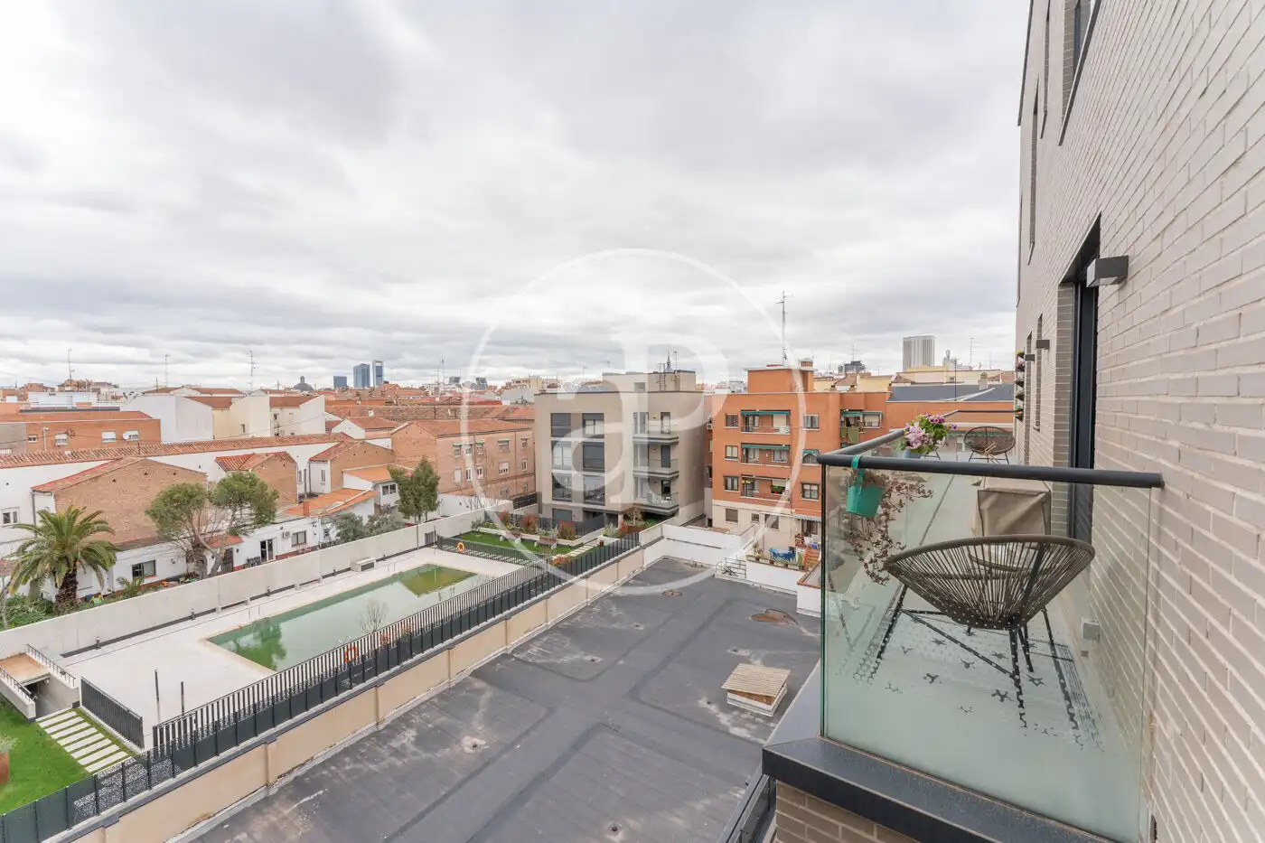 Terrasse von Wohnung zur Miete in Madrid mit Klimaanlage, Heizung und Privatgarten
