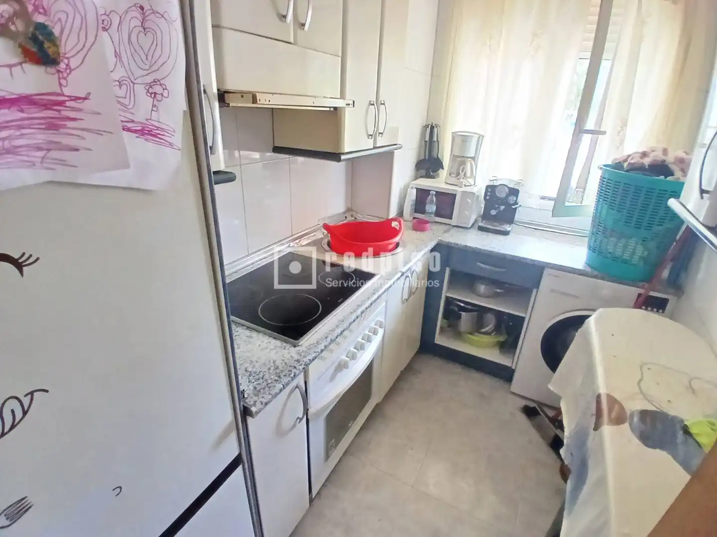 Kitchen of Flat for sale in Madrid  with Air Conditioner, Heating and Private garden