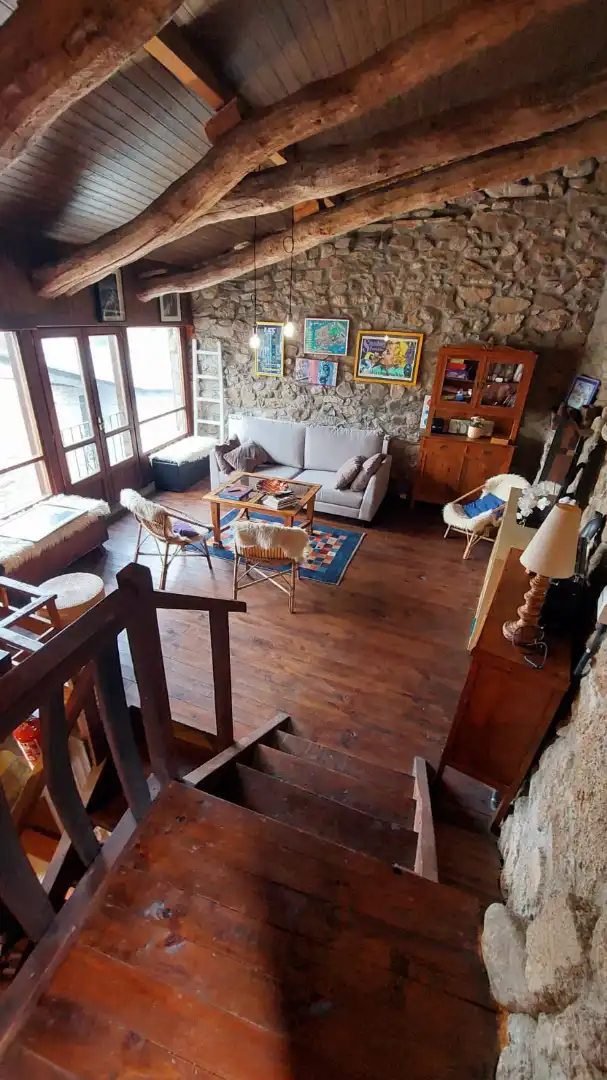 Living room of Country homes for sale in A Veiga   with Heating, Parquet flooring and Furnished