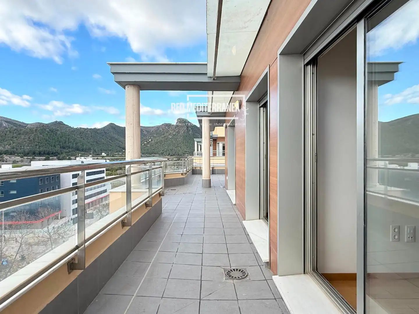 Terrasse von Dachboden zum Verkauf in Gandia mit Klimaanlage, Terrasse und Schwimmbad