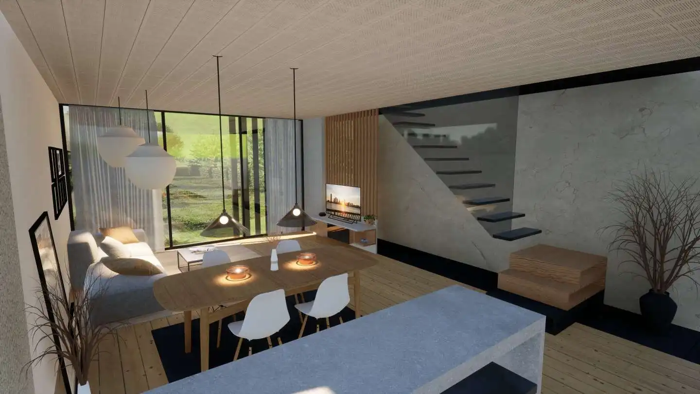 Sala d'estar de Finca rústica en venda en Siero
