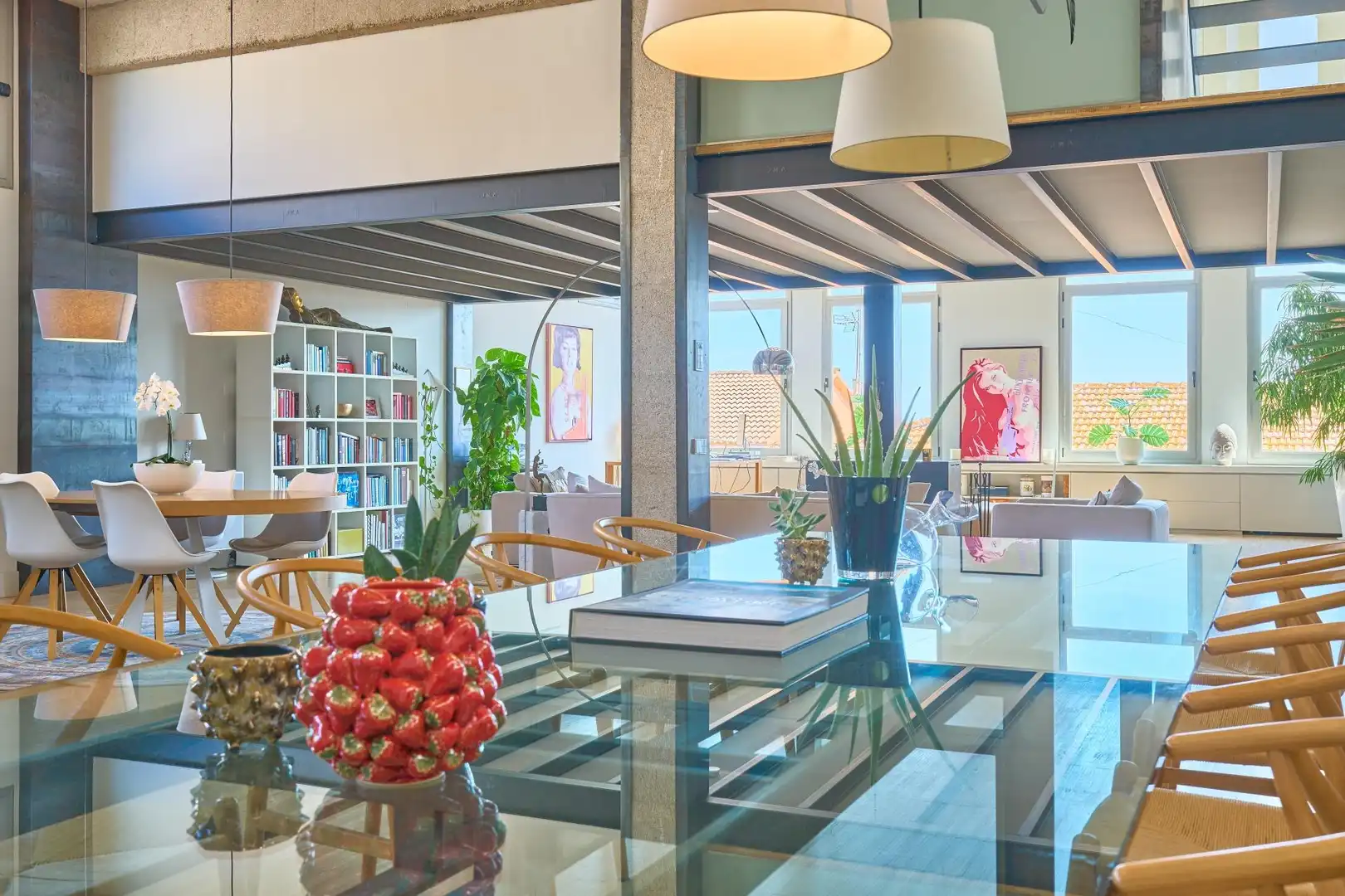 Dining room of Houses for sale in  Palma de Mallorca  with Air Conditioner, Heating and Parquet flooring