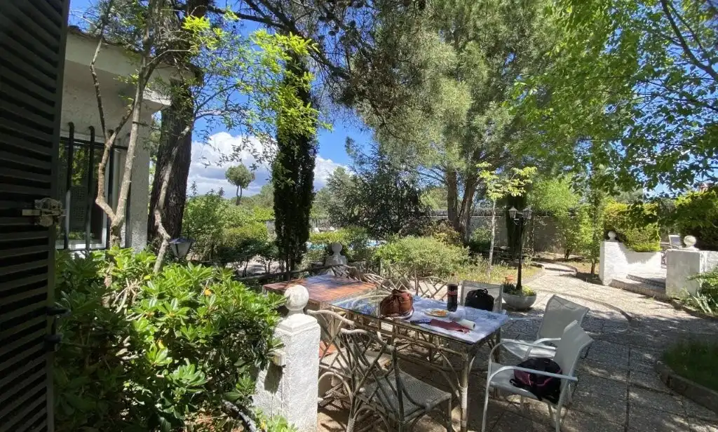 Terrassa de Casa o xalet en venda en Cadalso de los Vidrios amb Aire condicionat, Calefacció i Jardí privat