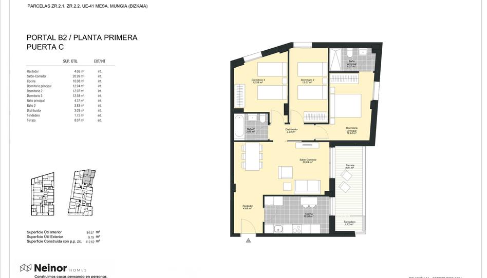 Photo 1 from new construction home in Flat for sale in   Calle Lauxeta Olerkari, Mungia, Bizkaia