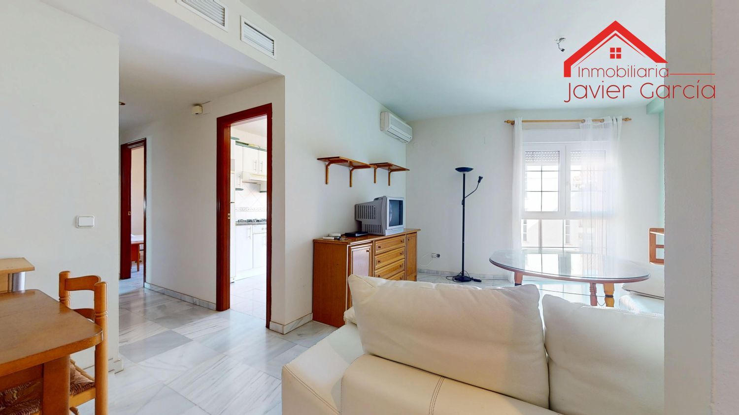 Sala d'estar de Apartament en venda en Zafra amb Aire condicionat, Terrassa i Balcó