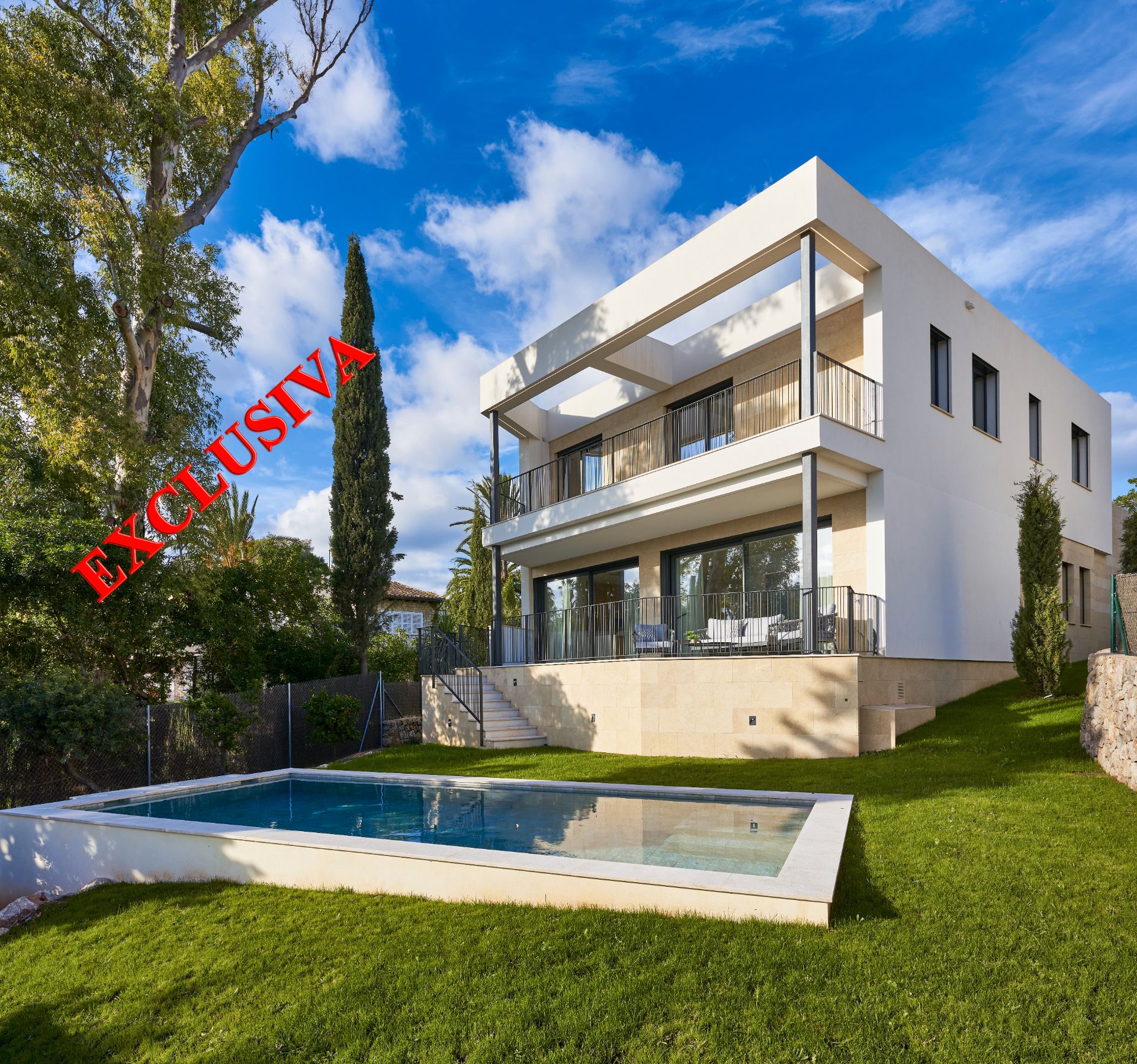 Vista exterior de Casa o xalet en venda en  Palma de Mallorca amb Aire condicionat, Calefacció i Jardí privat
