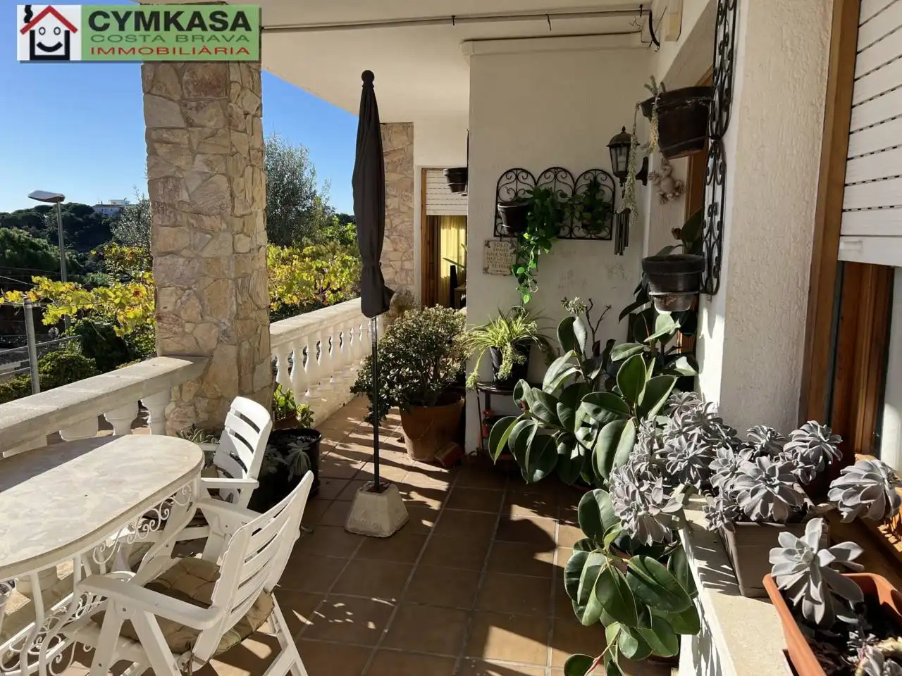 Garden of Detached homes for sale in Lloret de Mar  with Air Conditioner, Terrace and Alarm