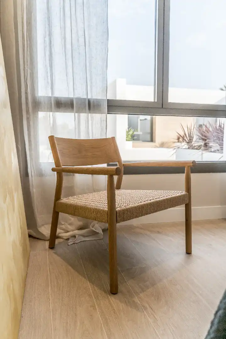 Habitación de Casa adosada de alquiler en Cambrils con Aire acondicionado, Calefacción y Jardín privado