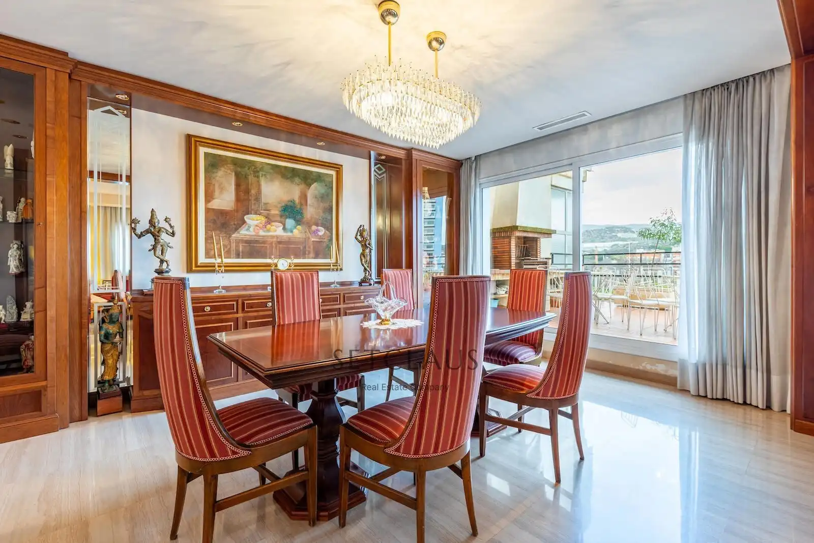 Esszimmer von Dachboden zum Verkauf in Badalona mit Heizung, Terrasse und Alarm