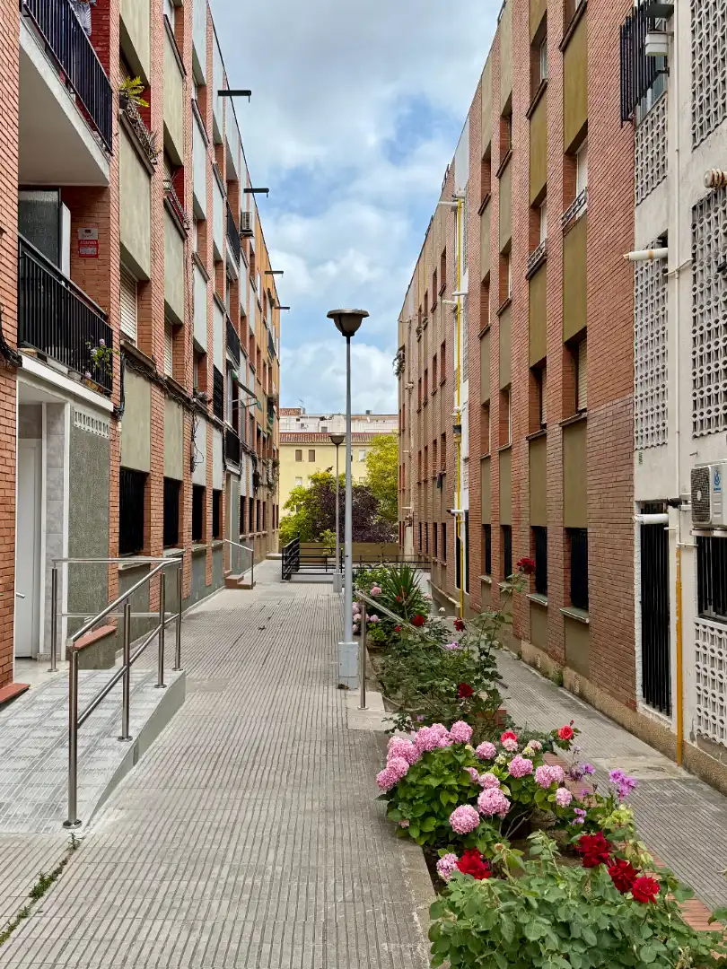 Vista exterior de Piso en venta en Barcelona con Aire acondicionado, Calefacción y Parquet