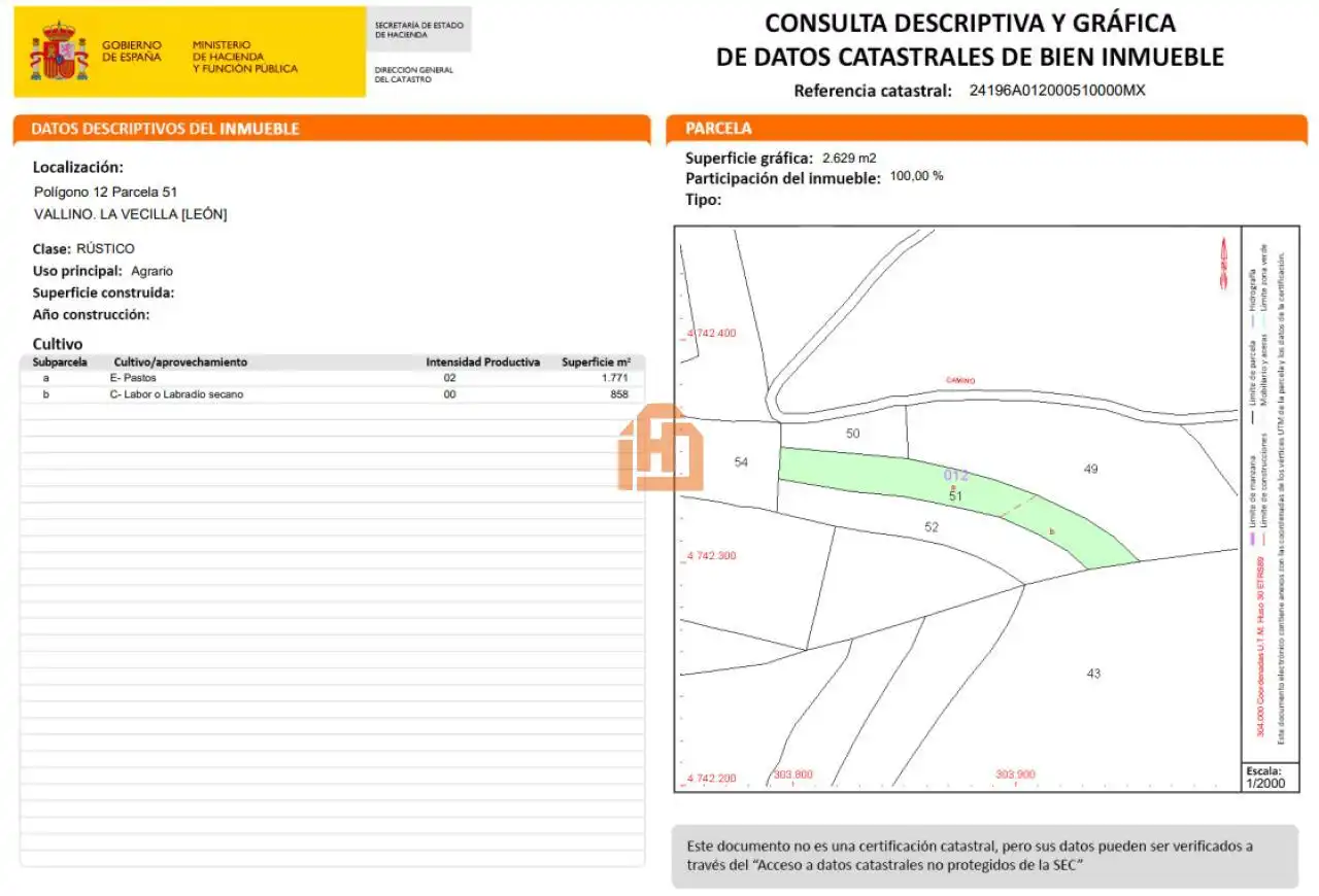 Land for sale in Valdepiélago