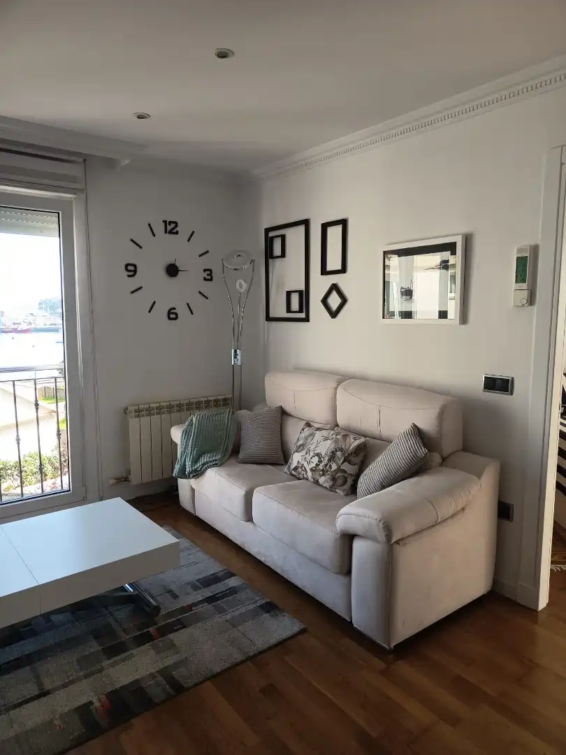 Living room of Apartments for sale in A Illa de Arousa   with Heating, Parquet flooring and Storage room