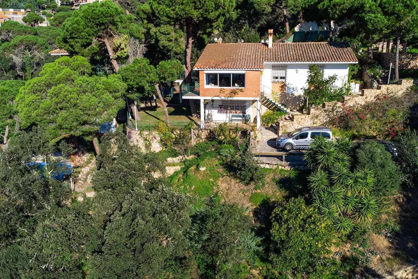Vista exterior de Casa o xalet en venda en Lloret de Mar amb Calefacció, Jardí privat i Terrassa