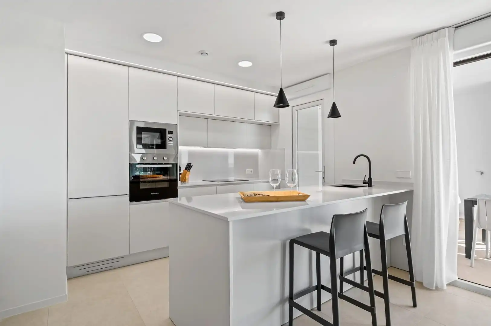 Cocina de Apartamento en venta en Los Alcázares con Aire acondicionado, Calefacción y Terraza