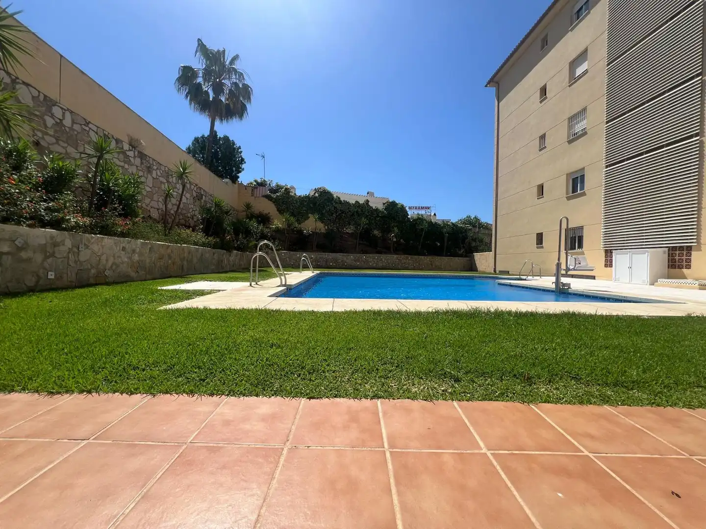 Swimming pool of Apartments for sale in Mijas  with Private garden, Storage room and Alarm