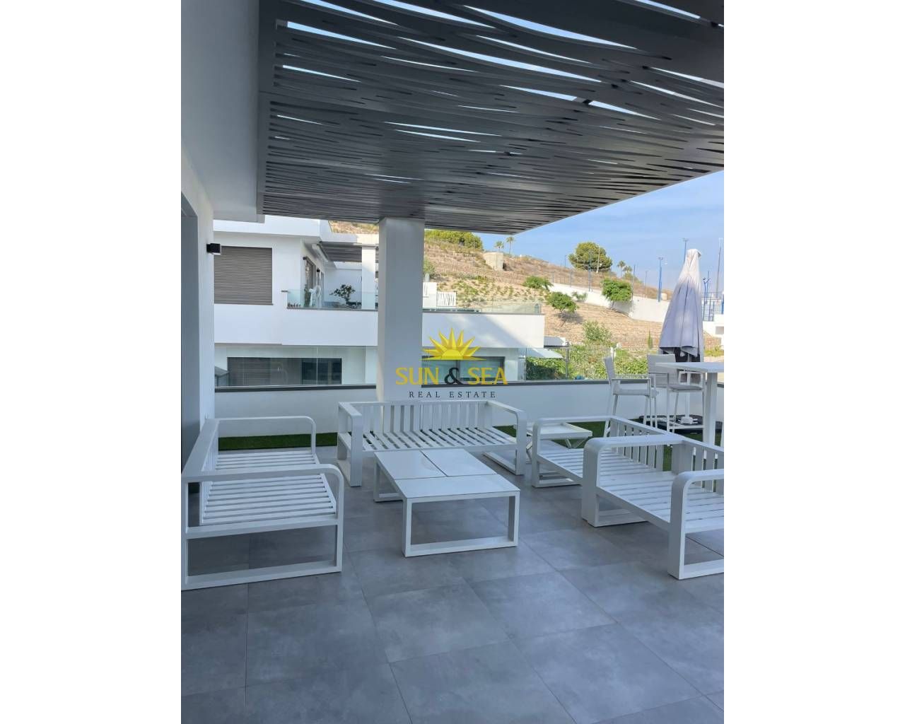 Terrasse von Wohnungen miete in Finestrat mit Klimaanlage, Heizung und Terrasse