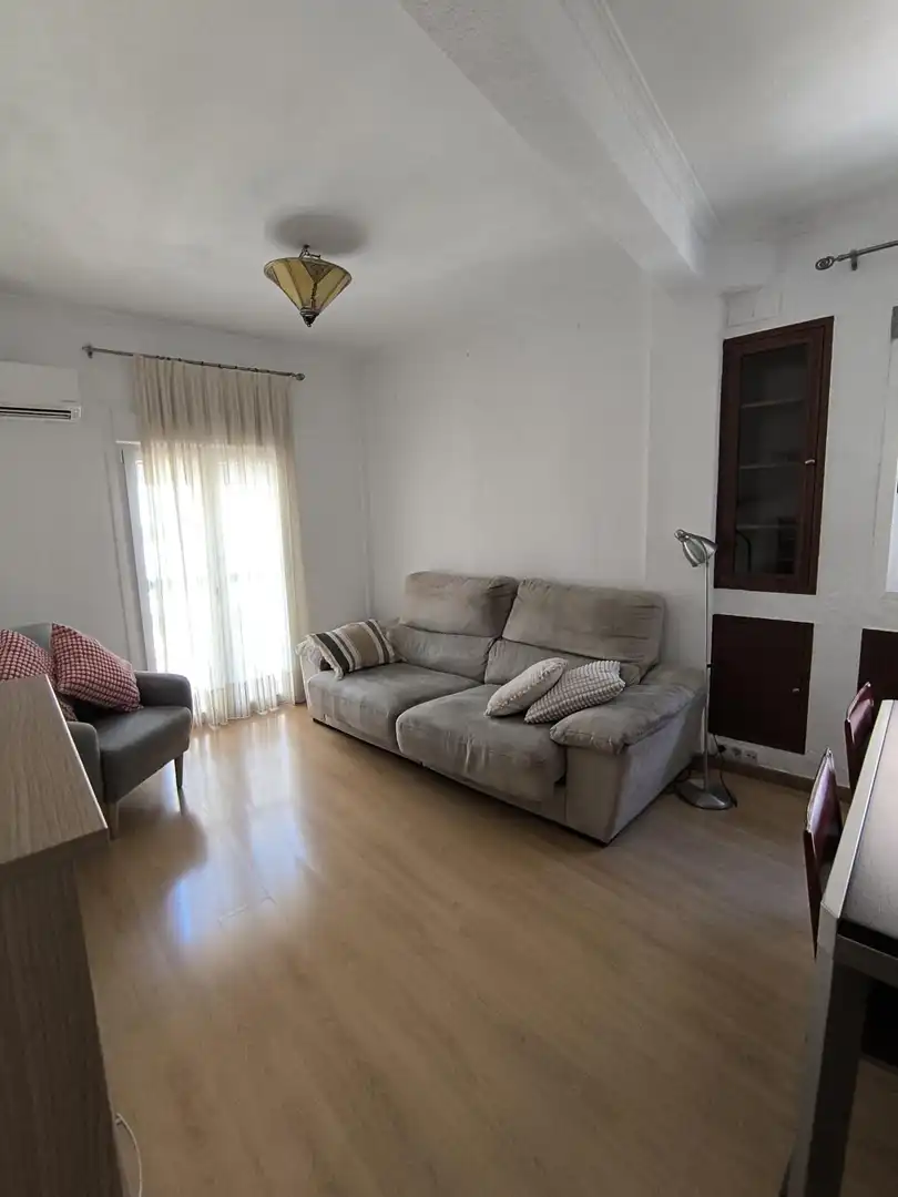 Sala de estar de Piso de alquiler en Sevilla con Aire acondicionado, Trastero y Amueblado