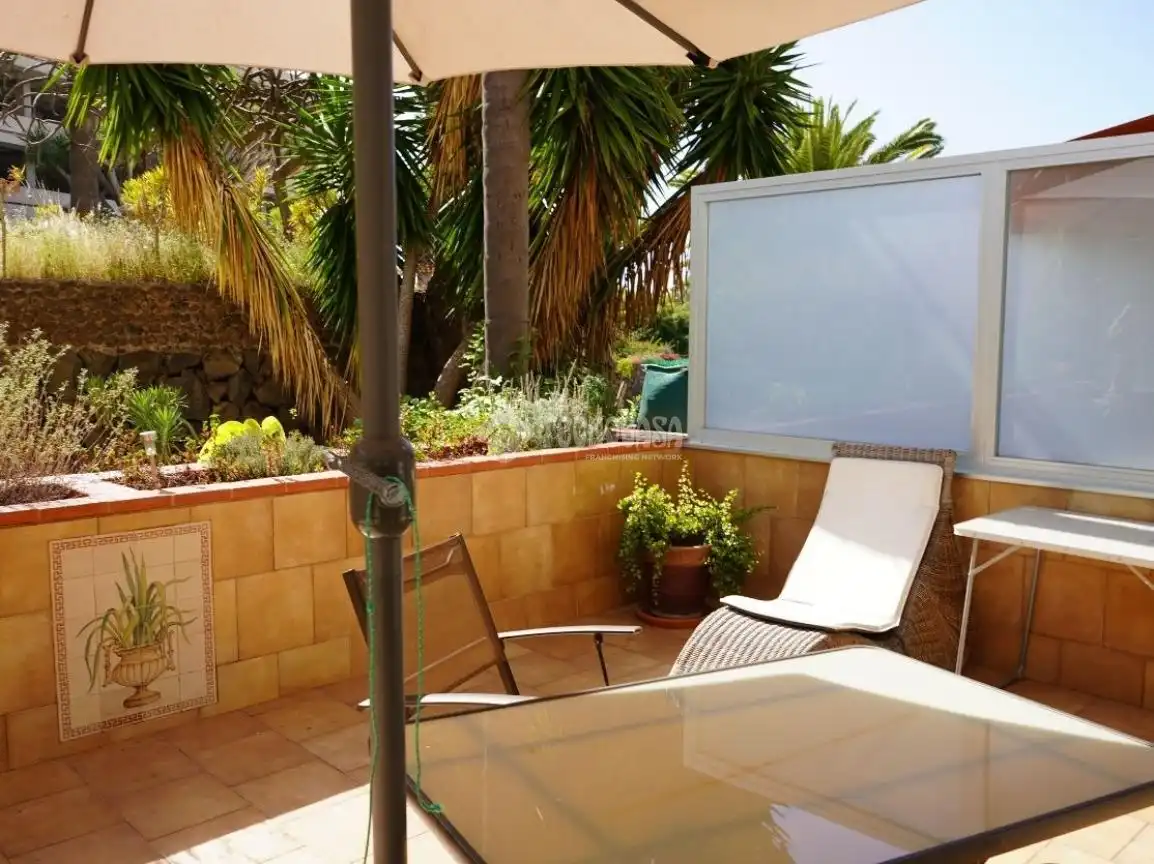 Terraza de Piso de alquiler en Puerto de la Cruz con Terraza y Amueblado