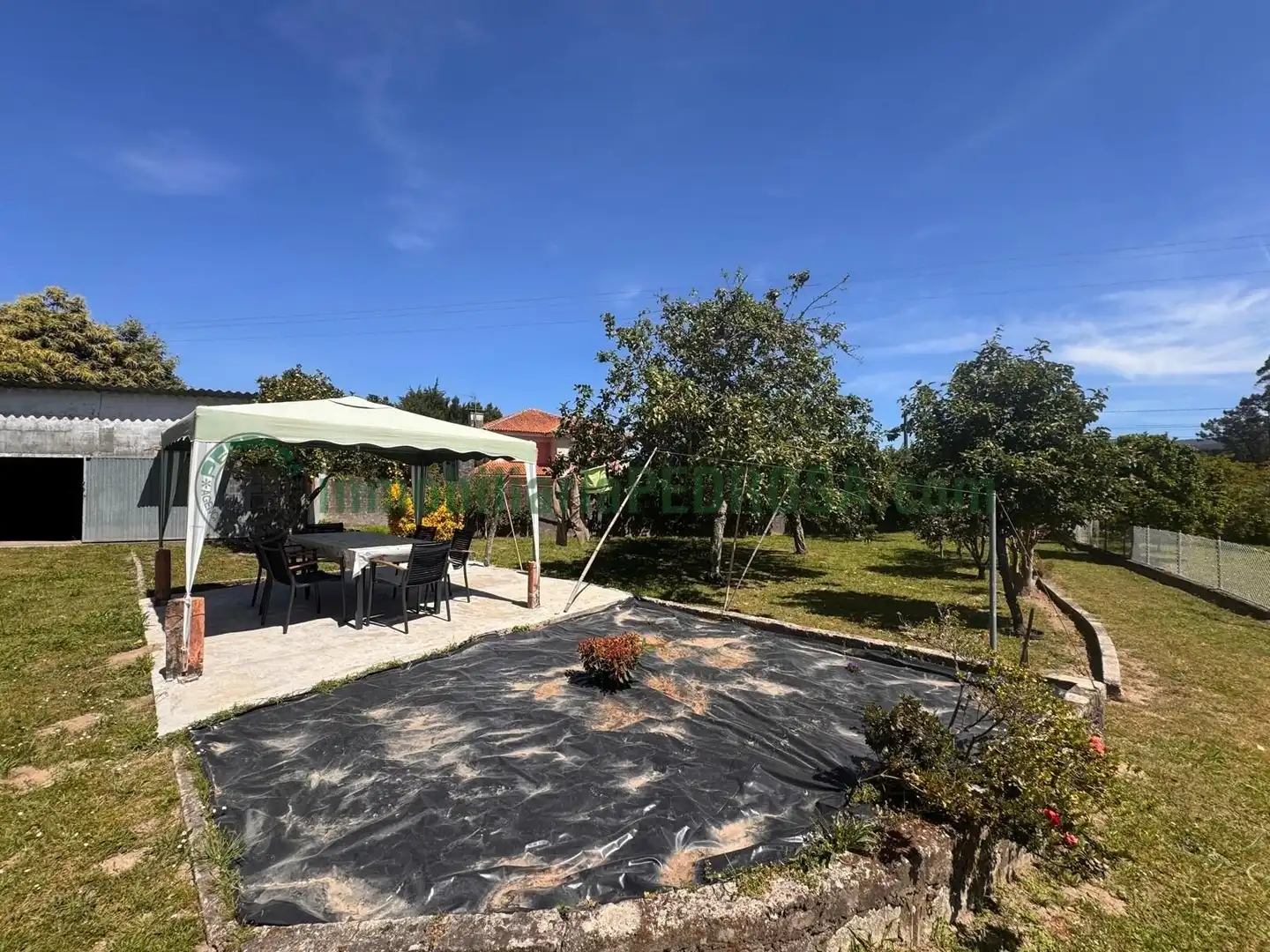 Terrasse von Country house zum Verkauf in Pontevedra Capital  mit Heizung, Privatgarten und Möbliert