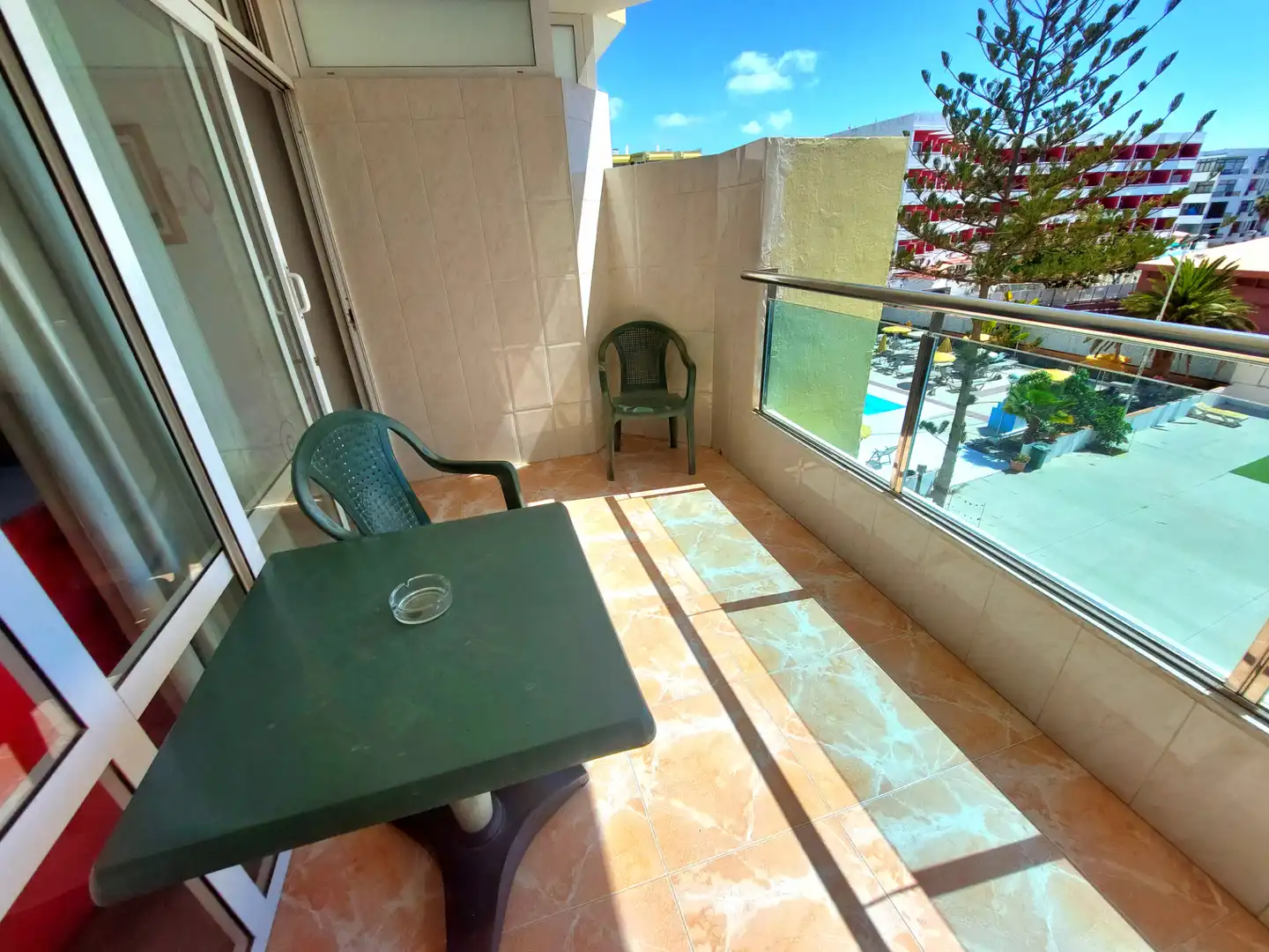 Terrasse von Wohnungen zur Miete in San Bartolomé de Tirajana mit Möbliert, Waschmaschine und Mikrowelle