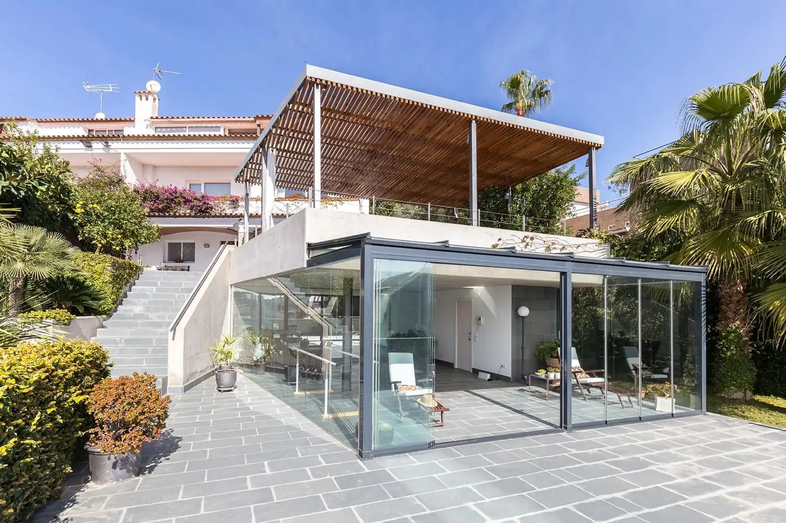 Terraza de Casa o chalet de alquiler en Sant Just Desvern con Aire acondicionado, Calefacción y Jardín privado